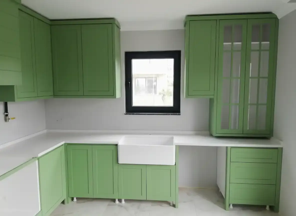 Adaçayı Yeşili Modern Shaker Mutfak - Görsel 6