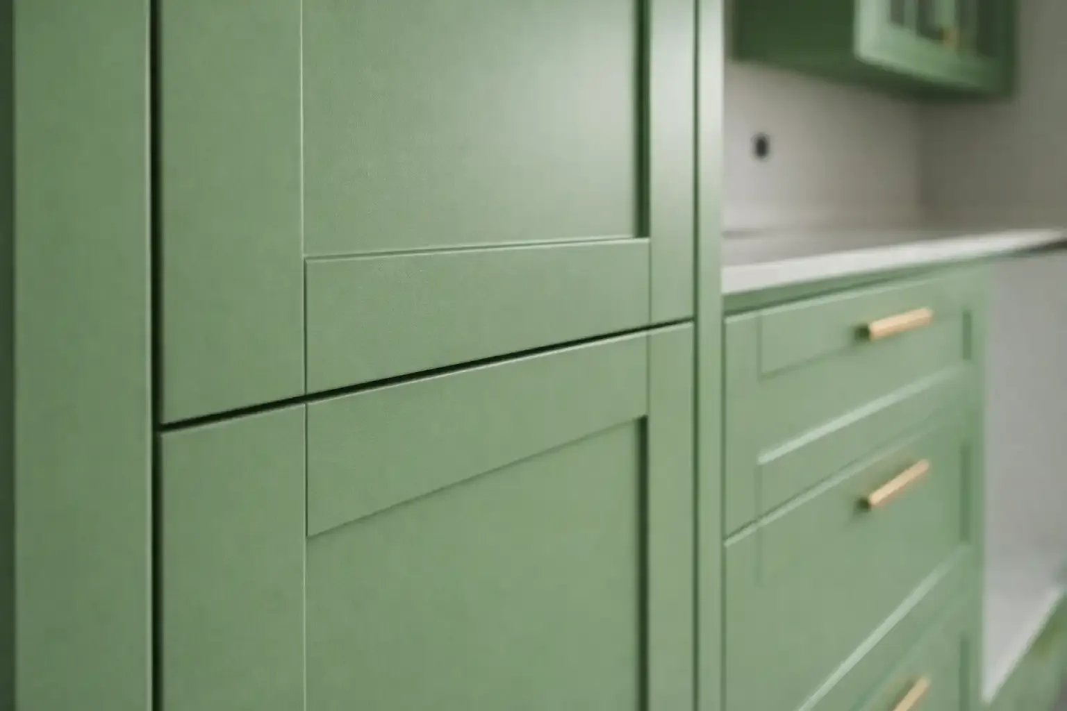 Adaçayı Yeşili Modern Shaker Mutfak - Görsel 7