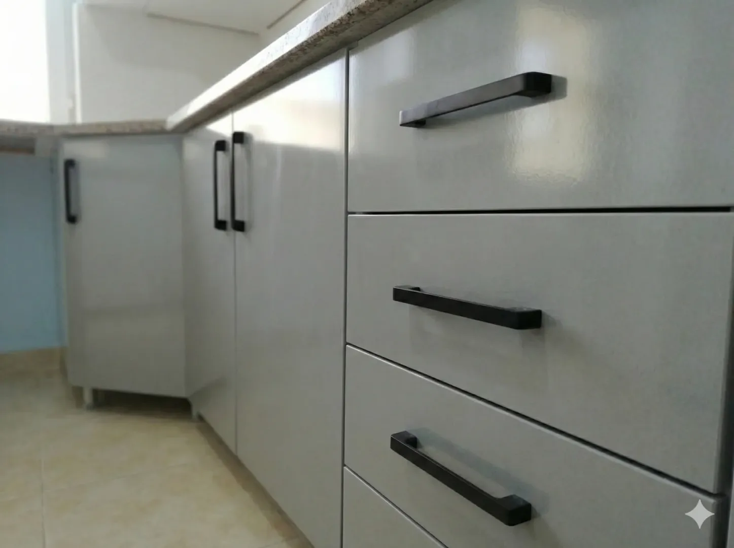  Gri Modern High Gloss Mutfak - Lake kapak example