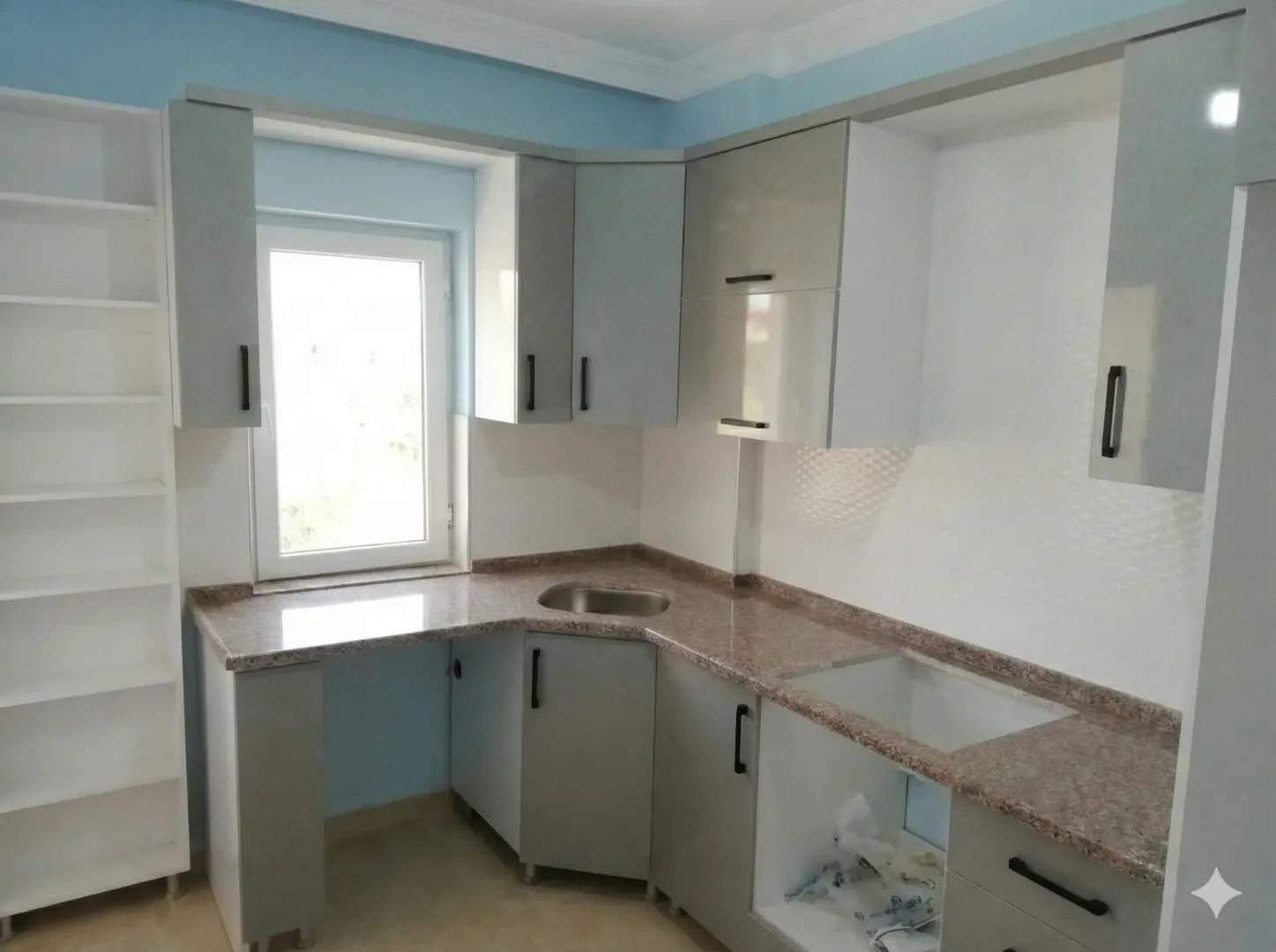  Gri Modern High Gloss Mutfak - Lake kapak example